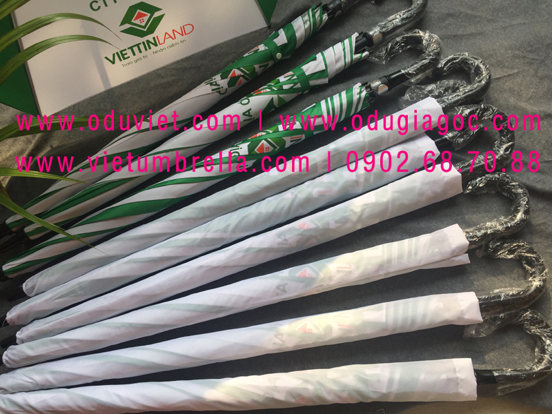 xưởng sản xuất ô dù cầm tay in logo quảng cáo